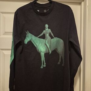 Beyoncé Renaissance World Tour Shirt Medium Concert Tee Green Horse Size M
